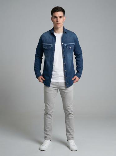 Campera / Camisa de Jean Semielastizada - Art 035 - Miniatura 3