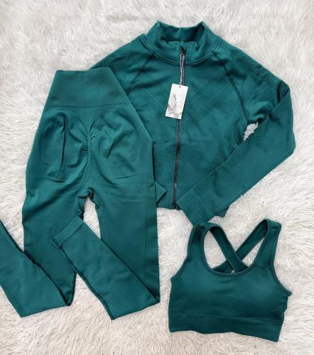 Conjunto 3pieza Campera+top+calza