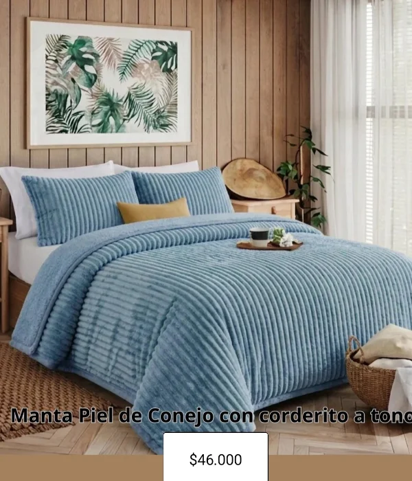Manta con Piel de Conejo