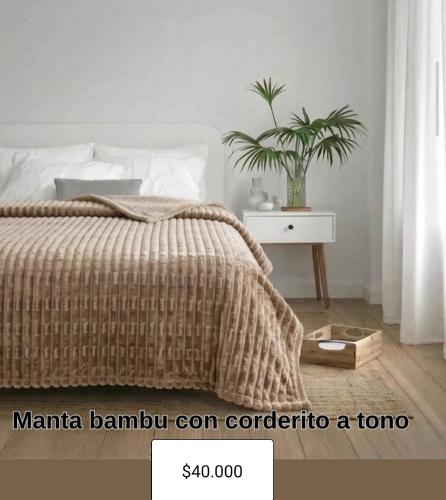 Manta Bambu con Corderito a Tono