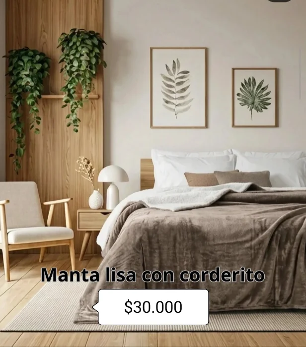 Manta Lisa con Corderito