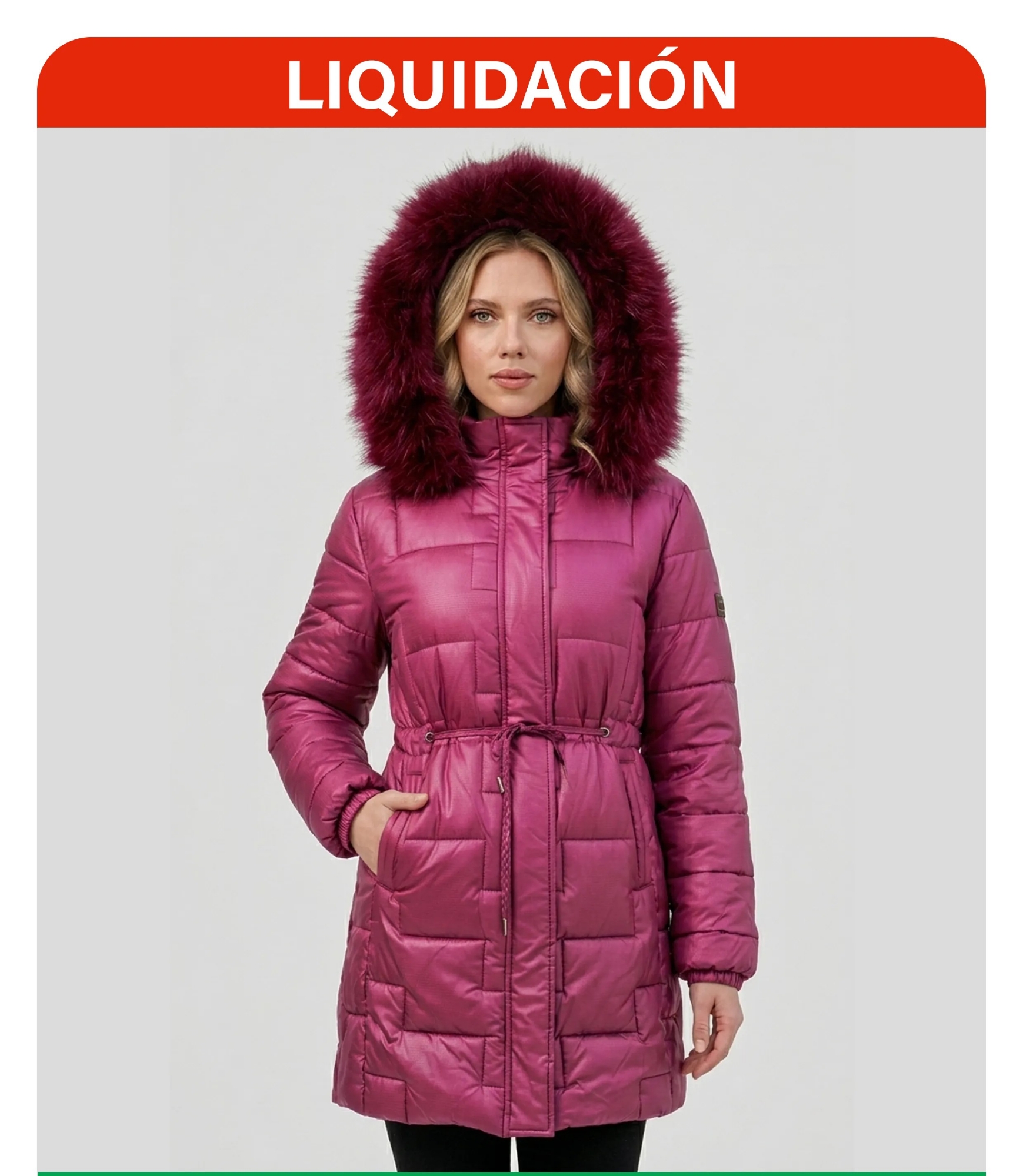 Campera Impermeable con Piel Interno Importada para Mujer - Imagen 3