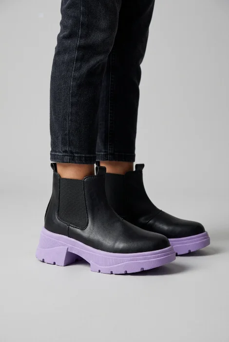 Borcegos Eco Cuero Aby  Nenas Niñas Livianas Modernas Cómodas