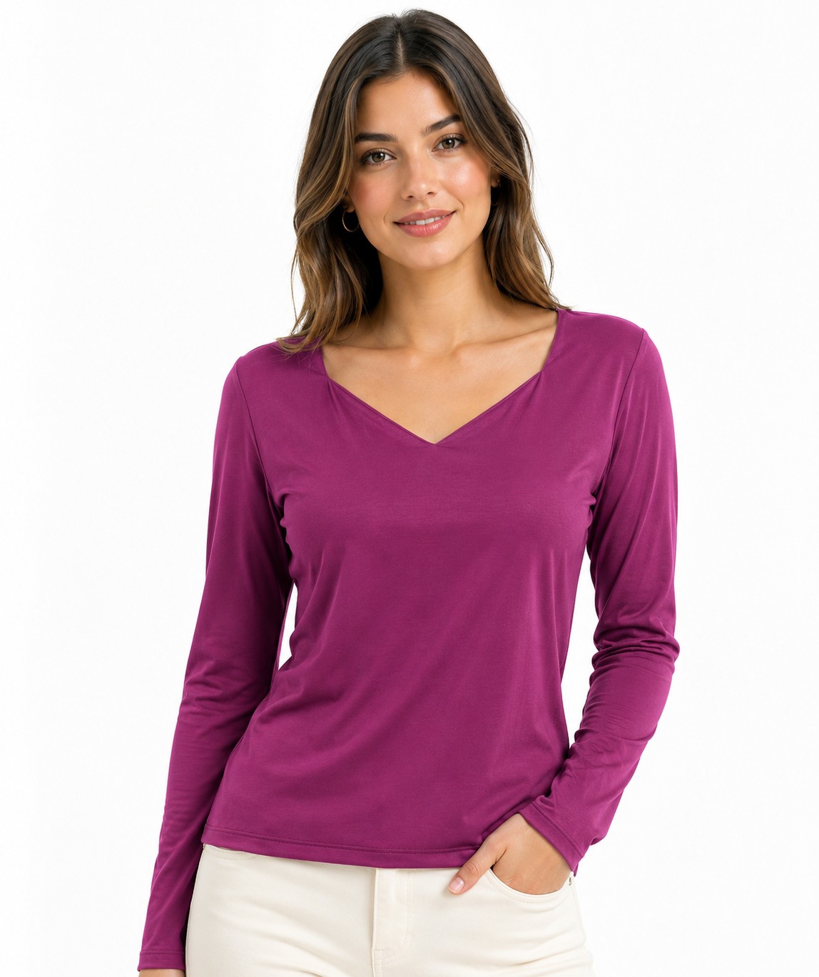 Remera Escote Espejo Modal Soft - Imagen 2