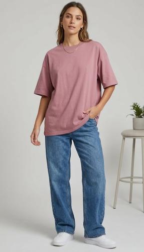 Remera Oversize Algodón Peinado