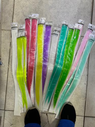Extensiones Mechas de Colores para  Disfraz