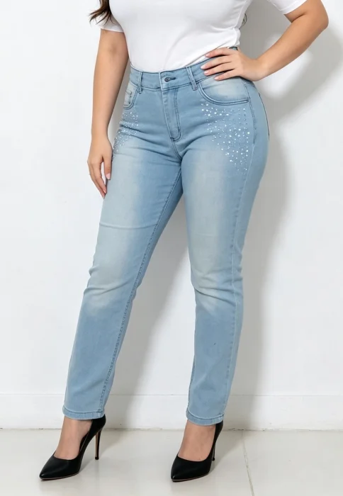 Pantalón Recto Elastizado