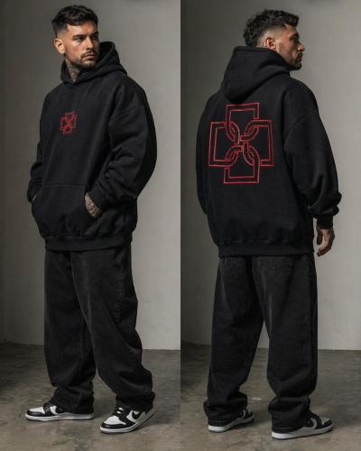 Canguro Oversize Friza Estampado