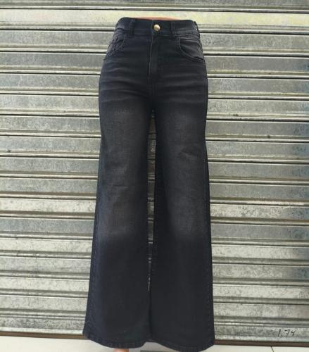 Wide Leg Elastizada Tiro Alto