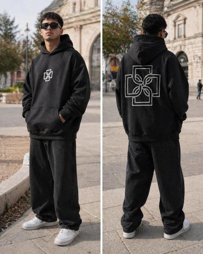 Canguro Oversize Friza Estampado/m