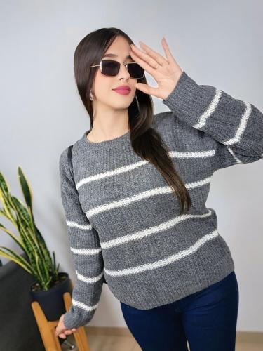 Sweater Rayado Frizado