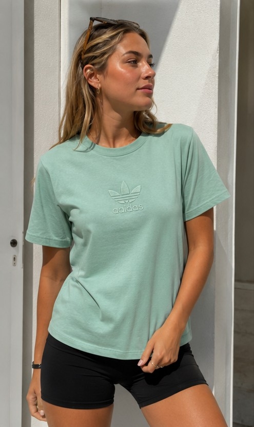 Remera Algodón Peinado Logo Bordado - Imagen 3