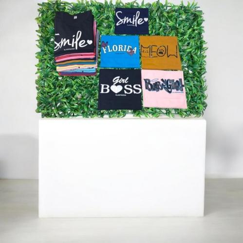 Camiseta Mangas Largas Talles Especiales de Algodón Cardado para Mujer - Miniatura 2