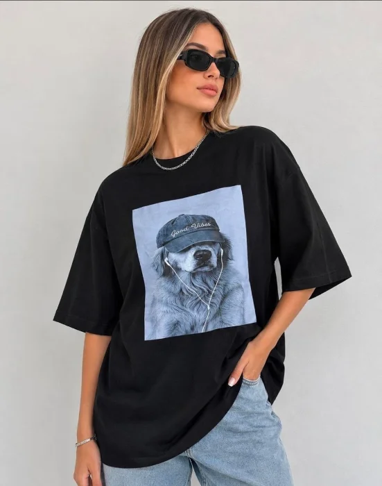Remeras Oversize Estampadas  Algodón Peinado ( N )