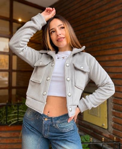 Campera Corderoy con Piel ( N  ) - Miniatura 6