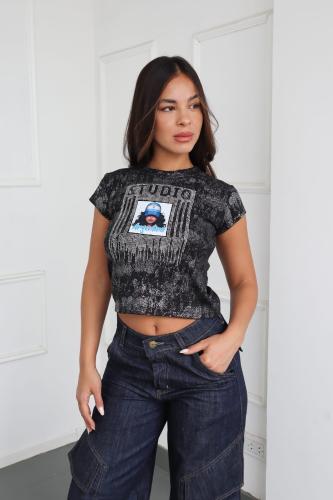 Remera Brillos Argentina Metalizada - Miniatura 3