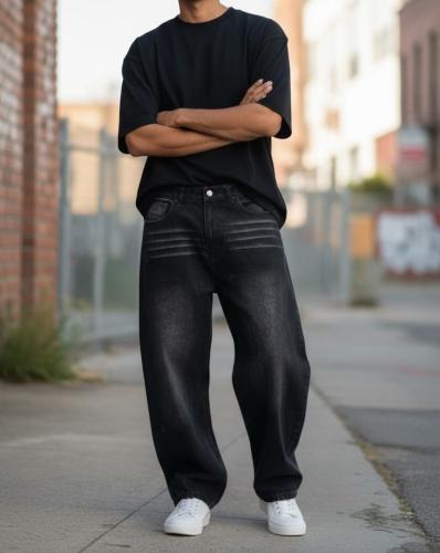 Pantalón Baggy Negro lo