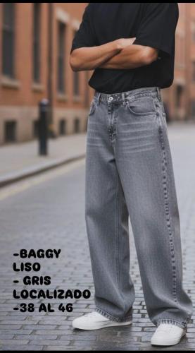 Pantalón Baggy Gris Ceniza