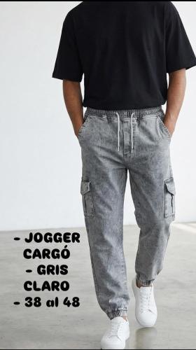 Jogger Mom Gris con Cargo