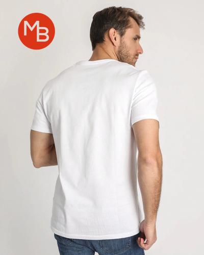 Remera Básica Lisa Blanca Adulto - Miniatura 2