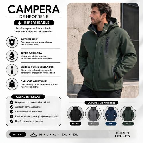 Campera Neopren Impermeable