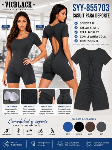 Catsuit Push Up Vic Black