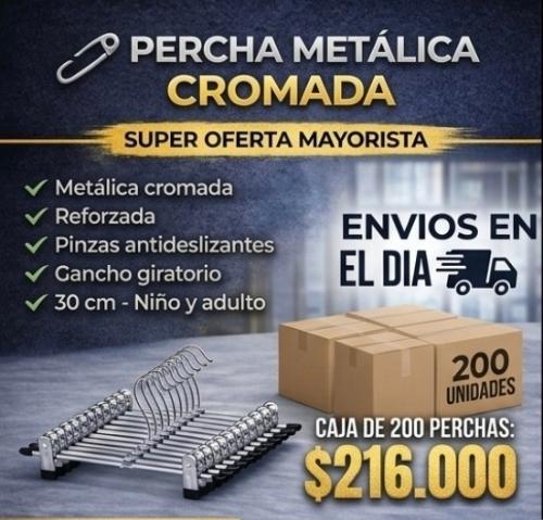 Perchas Cromadas Gancho Niños Adultos - Miniatura 2