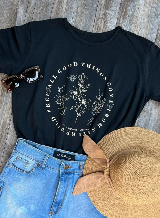 Remera de Algodón Peinado