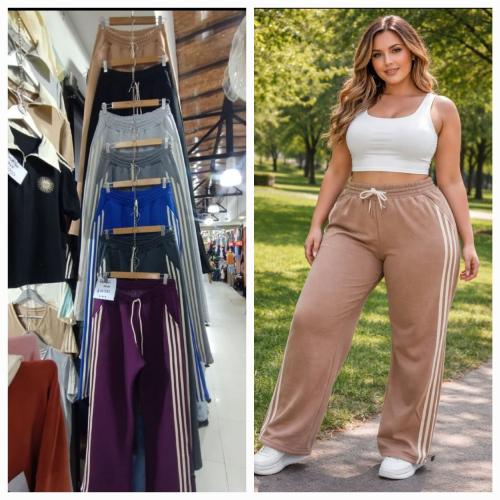 Pantalon Pantalon Pantalon Algodon Frizado