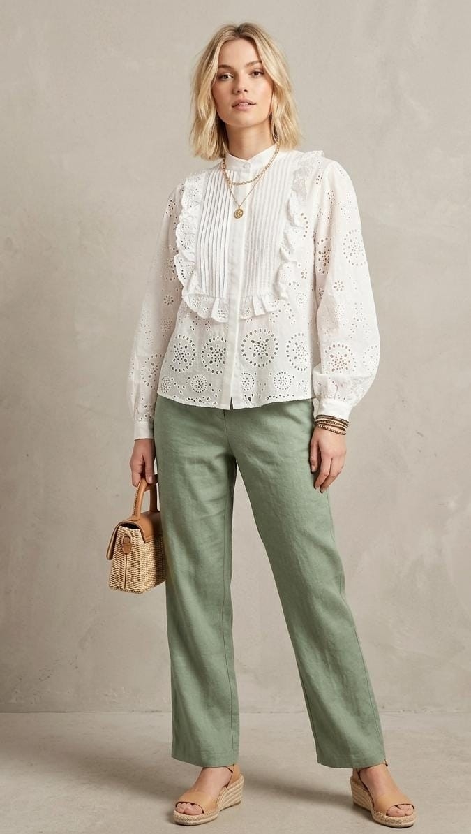Camisa Broderie - Imagen 2