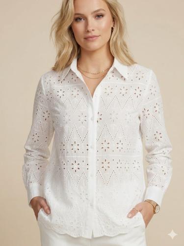 Camisa Broderie Importado