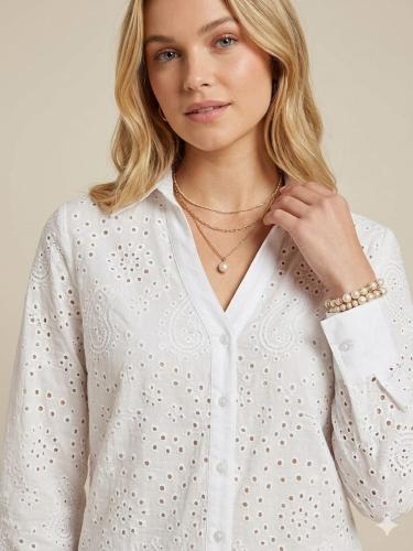 Camisa Broderie Importado