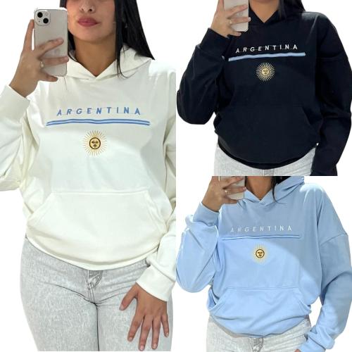 Buzos Boxy Fit "argentina" de Darlon con Bordado - Miniatura 2