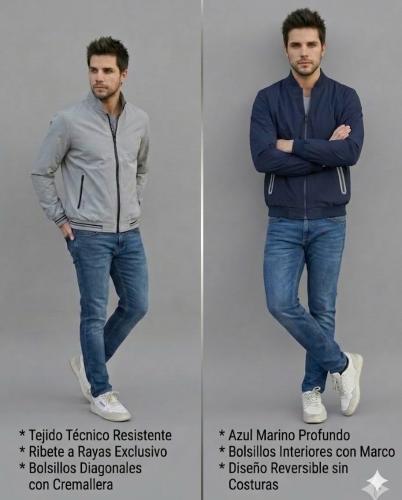 Campera Liviana Reversible. Impermeable - Miniatura 2