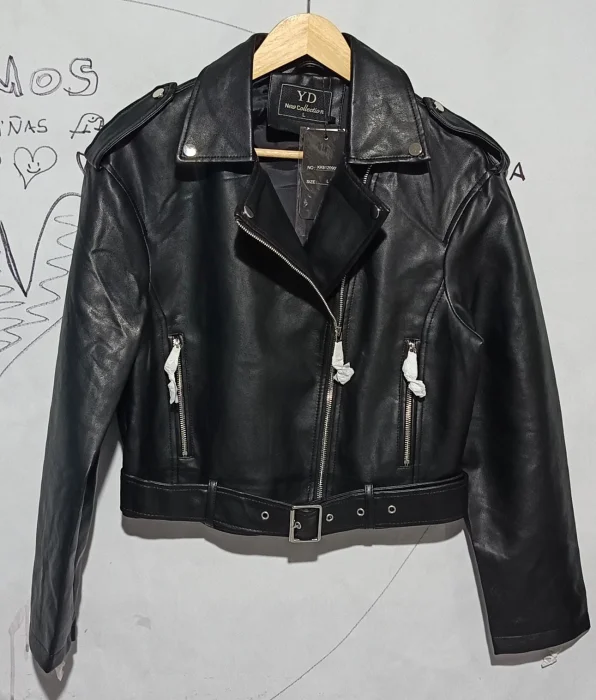 Campera Eco Cuero Imp. Mujer
