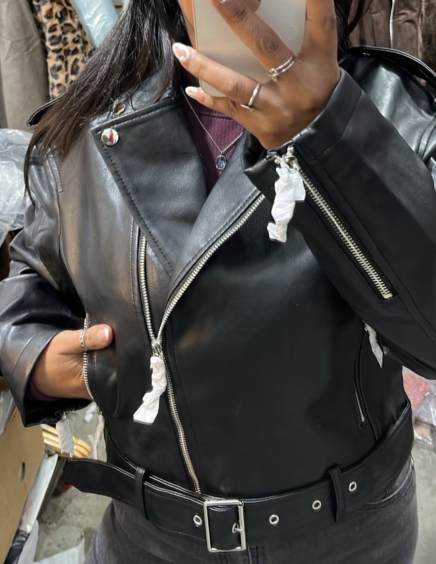Campera Eco Cuero Imp. Mujer - Imagen 2