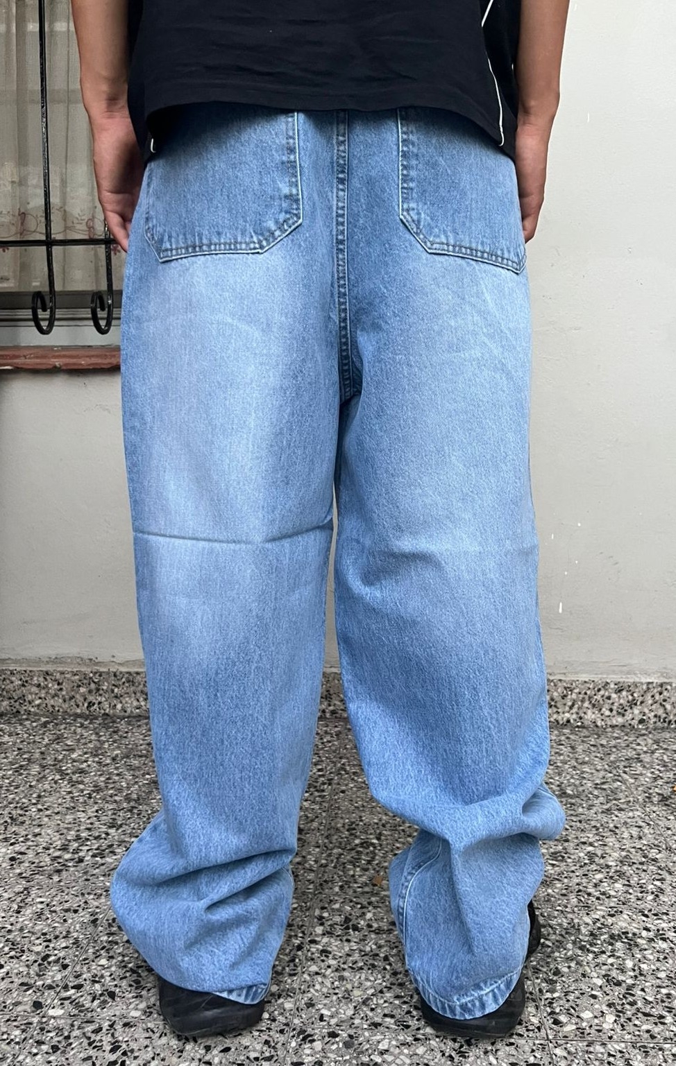 Baggy Celeste Liso - Imagen 3
