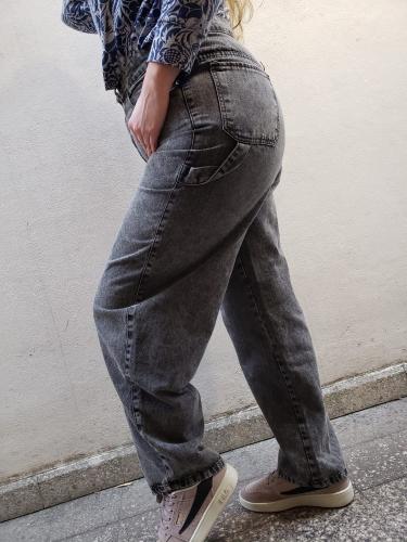 Jean Baggy Gris Plus Size - Miniatura 6