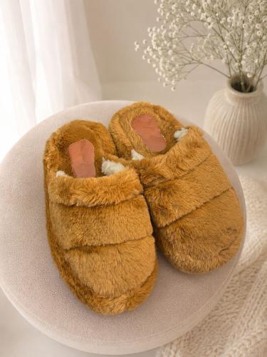 Pantuflas China Abiertas Interior de Corderito Comodisimas - Miniatura 5