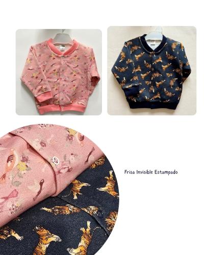 Campera sin Capucha Estampado