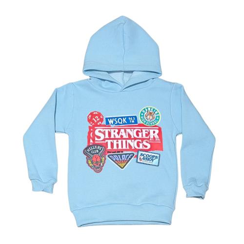 4178 Buzo Niños Unisex Frisa con Capucha Stranger Thinks - Miniatura 4