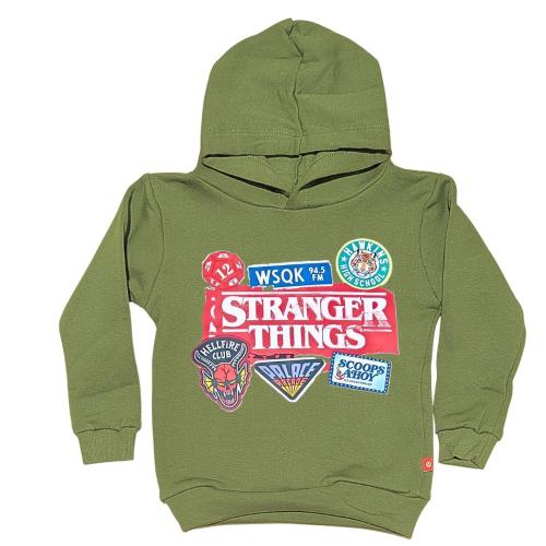 4178 Buzo Niños Unisex Frisa con Capucha Stranger Thinks - Miniatura 3