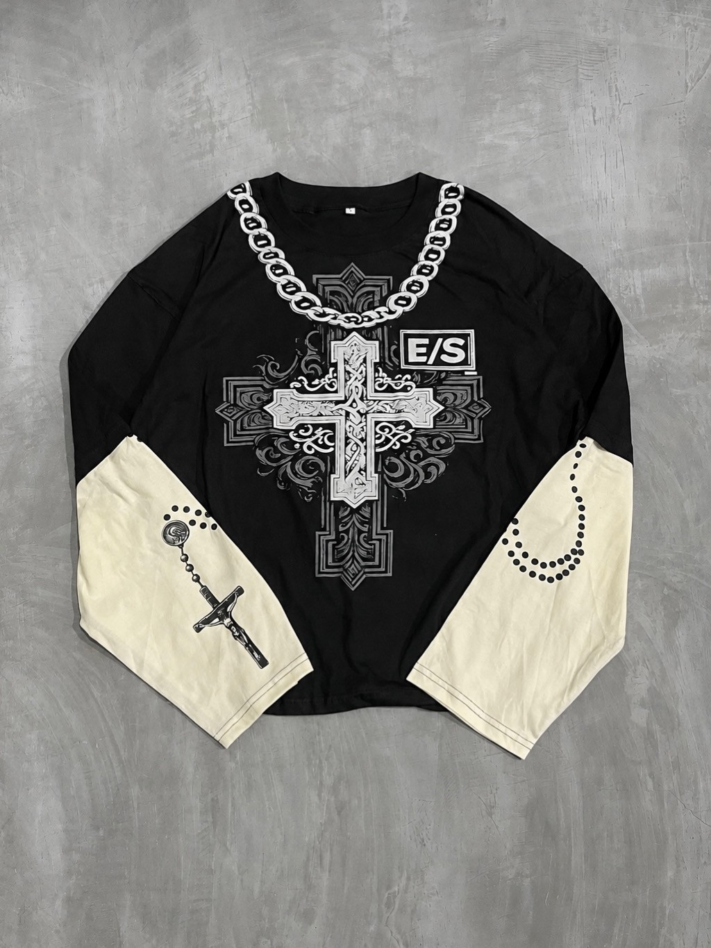 Camiseta Combinada Algodón Peinado - Imagen 2
