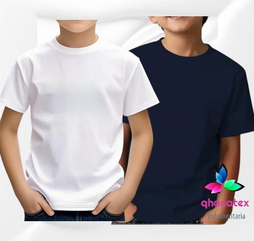 Remeras Lisos de Niños Algodón Peinado Premium - Miniatura 3