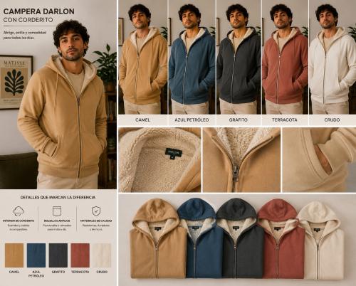Camperas Darlon con Corderito