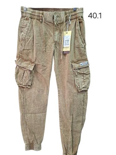 Pantalon de Gabardina con Desgaste Marca Irun - Miniatura 5
