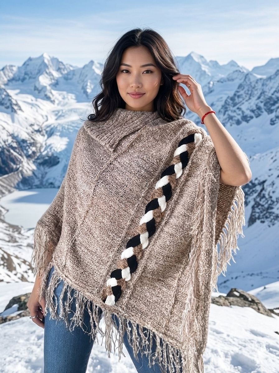 Poncho Trenza - Imagen 1