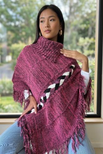 Poncho Trenzado Lana - Miniatura 2
