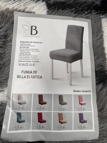 Set de Fundas de Sillas de 6. - Miniatura 2