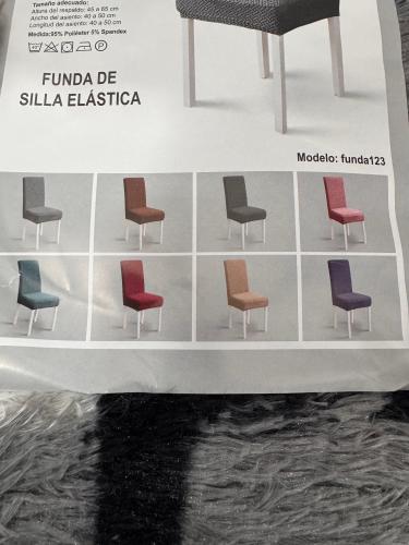 Set de Fundas de Sillas de 6. - Miniatura 3